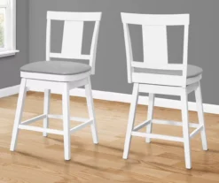 Faux Leather Swivel Bar Stools, 2-Pack 3 Faux Leather Swivel Bar Stools, 2-Pack -Home Furniture Store 810533433 1