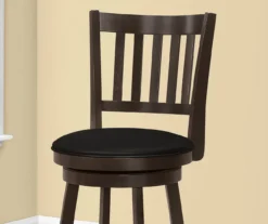 Slat Back Swivel Bar Stools, 2-Pack -Home Furniture Store 810533434 4