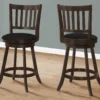Slat Back Swivel Bar Stools, 2-Pack -Home Furniture Store 810533435 1