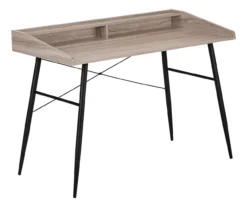 2-Cubby Computer Desk With Hutch -Home Furniture Store 810533451 2