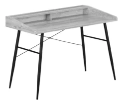 2-Cubby Computer Desk With Hutch -Home Furniture Store 810533456 2