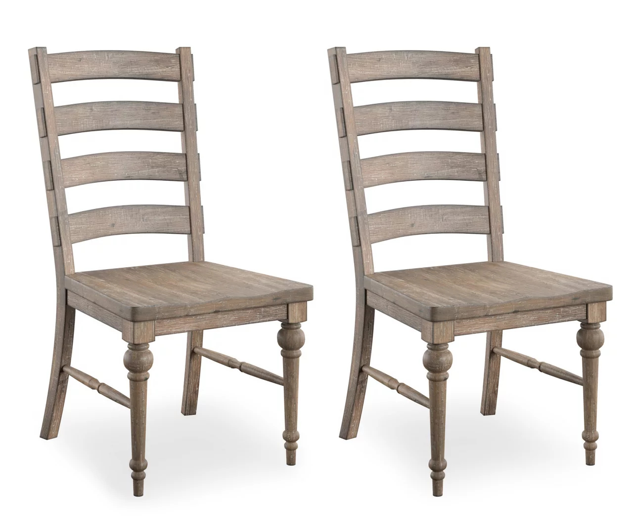 Sandstone Buff Ladderback Upholstered Dining Chairs, 2-Pack Sandstone Buff Ladderback Upholstered Dining Chairs, 2-Pack -Home Furniture Store 810535746 1