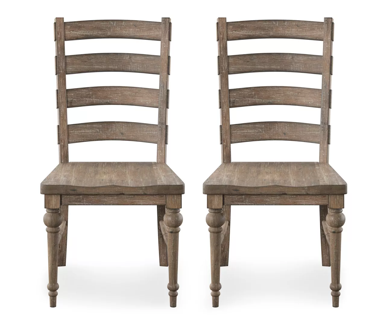 Sandstone Buff Ladderback Upholstered Dining Chairs, 2-Pack Sandstone Buff Ladderback Upholstered Dining Chairs, 2-Pack -Home Furniture Store 810535746 3