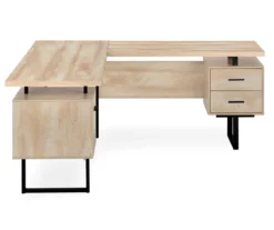 Natural Wood Look 3-Drawer L-Shaped Corner Comptuer Desk 6 Natural Wood Look 3-Drawer L-Shaped Corner Comptuer Desk -Home Furniture Store 810535780 5
