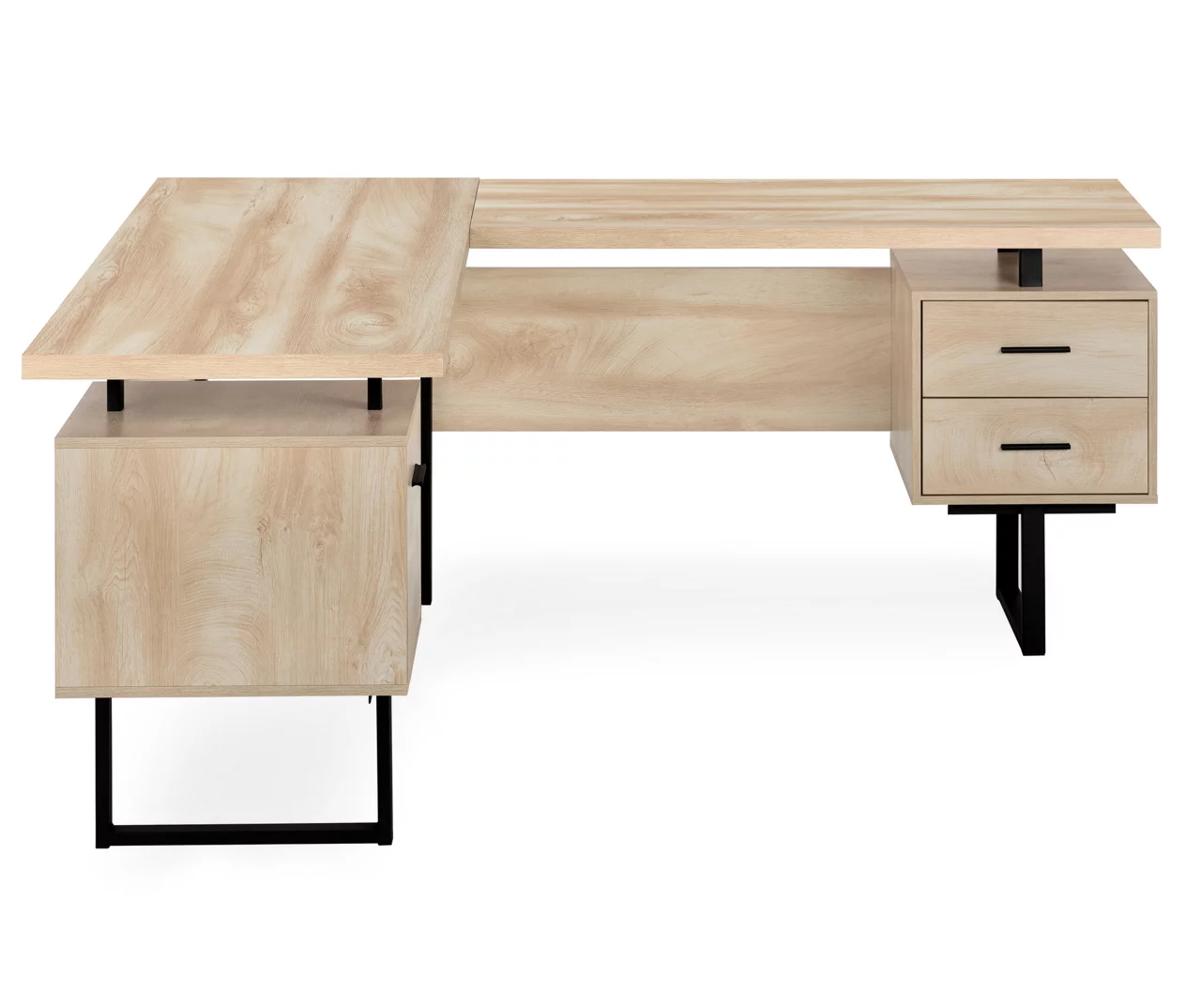 Natural Wood Look 3-Drawer L-Shaped Corner Comptuer Desk Natural Wood Look 3-Drawer L-Shaped Corner Comptuer Desk -Home Furniture Store 810535780 5