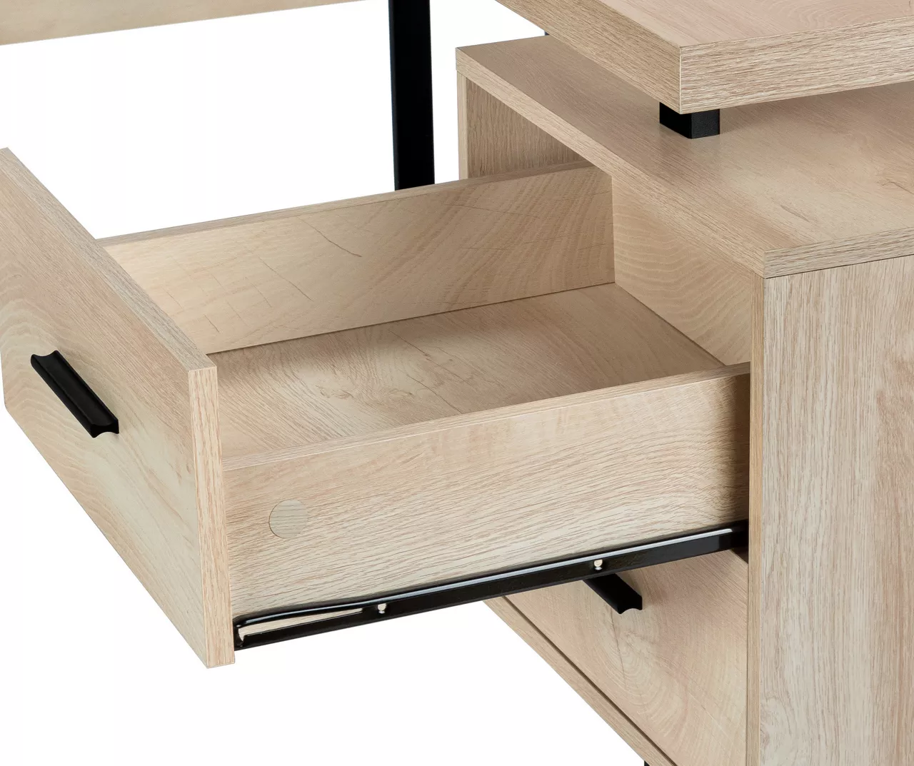 Natural Wood Look 3-Drawer L-Shaped Corner Comptuer Desk Natural Wood Look 3-Drawer L-Shaped Corner Comptuer Desk -Home Furniture Store 810535780 8