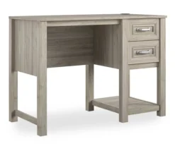 Sierra Ridge Levi Light Walnut Pedestal Desk -Home Furniture Store 810538117 4