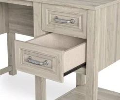 Sierra Ridge Levi Light Walnut Pedestal Desk -Home Furniture Store 810538117 6