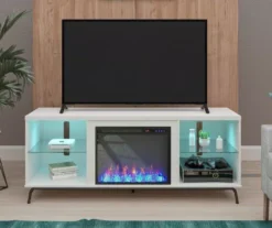 Newland White Electric Fireplace Console -Home Furniture Store 810538184 1