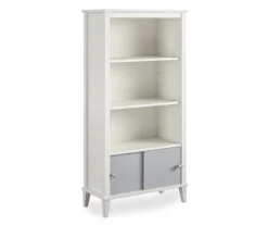 Monarch Hill Poppy Gray & White Bookcase