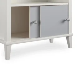 Monarch Hill Poppy Gray & White Bookcase -Home Furniture Store 810538207 6
