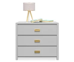 Monarch Hill Haven Dove Gray 3-Drawer Dresser 6 Monarch Hill Haven Dove Gray 3-Drawer Dresser -Home Furniture Store 810538227 5