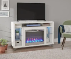 48" Intrepid White Electric Fireplace Console -Home Furniture Store 810538247 1