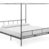 Marion Dark Gray Metal King Canopy Bed -Home Furniture Store 810538378 3