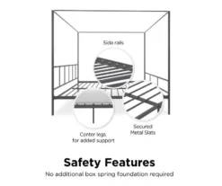 Marion Dark Gray Metal King Canopy Bed -Home Furniture Store 810538378 6