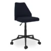 Brittany Blue Linen Office Chair -Home Furniture Store 810538399 3