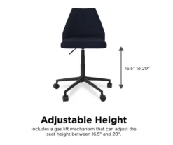 Brittany Blue Linen Office Chair -Home Furniture Store 810538399 4