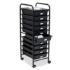 Black Metal 10-Drawer Rolling Storage Cart 2 Black Metal 10-Drawer Rolling Storage Cart -Home Furniture Store 810539916 1