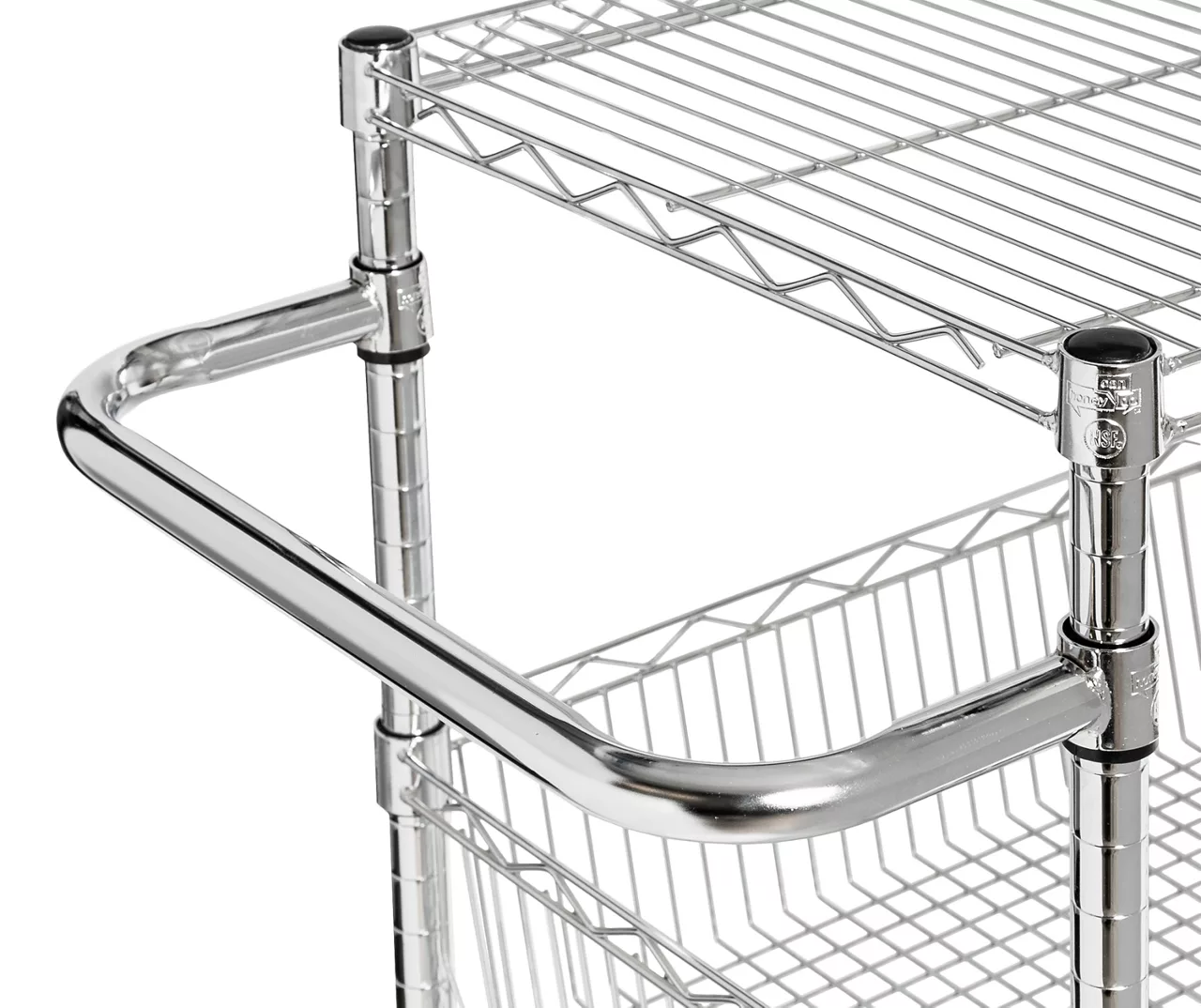 Chrome 3-Shelf Storage Cart Chrome 3-Shelf Storage Cart -Home Furniture Store 810539919 4