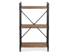 Black Industrial 3-Tier Bookshelf -Home Furniture Store 810539936 4