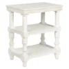 Dannerville Antique White 3-Tier Accent Table With USB Charging -Home Furniture Store 810542271