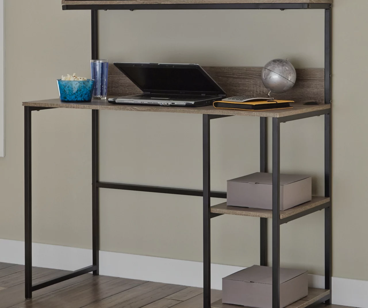 Daylicrew 2-Shelf Home Office Desk & Hutch Daylicrew 2-Shelf Home Office Desk & Hutch -Home Furniture Store 810542286 1