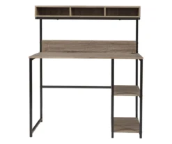 Daylicrew 2-Shelf Home Office Desk & Hutch 7 Daylicrew 2-Shelf Home Office Desk & Hutch -Home Furniture Store 810542286 5