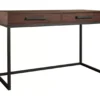 Horatio Brown & Gunmetal Wood Desk -Home Furniture Store 810542288