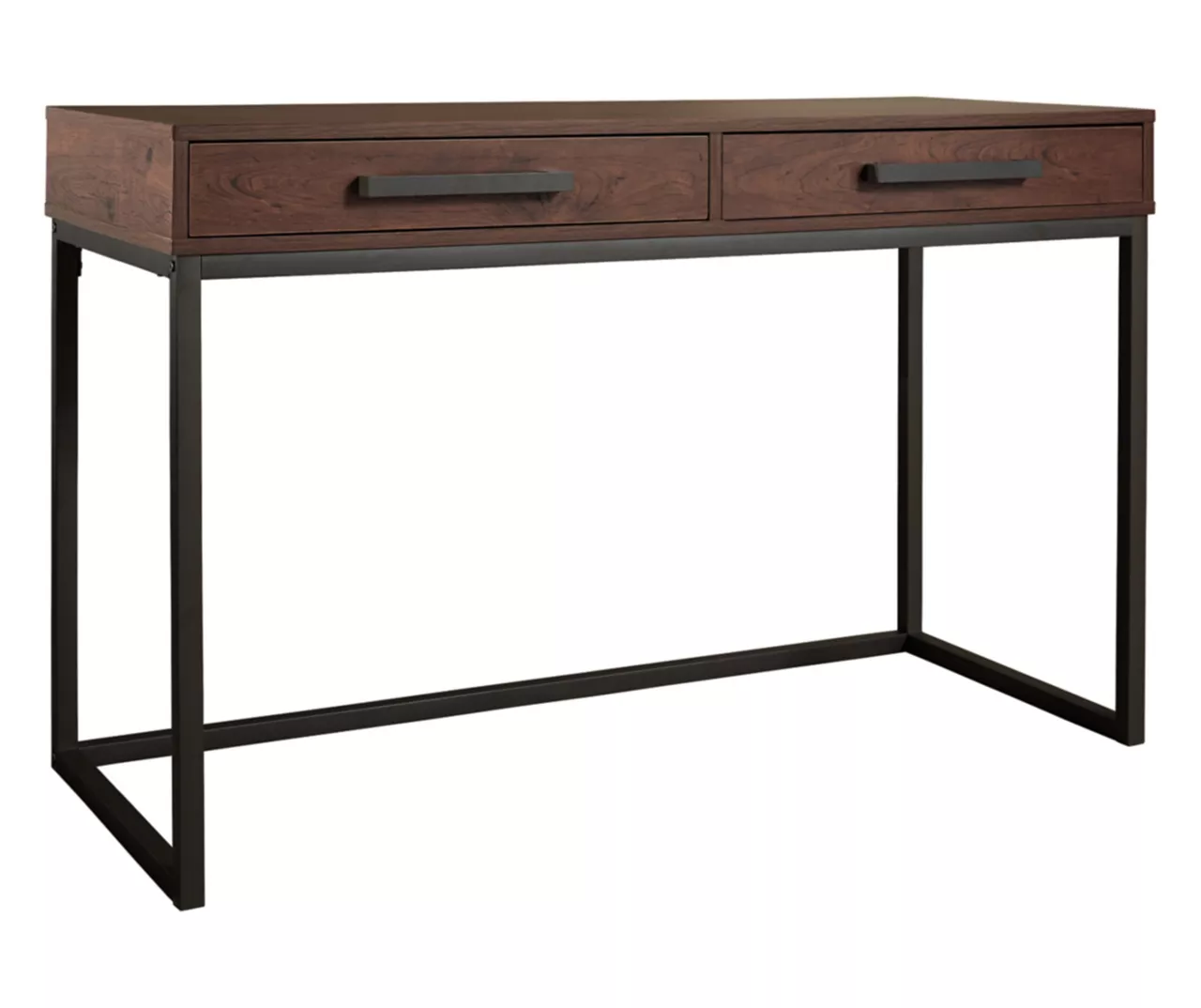 Horatio Brown & Gunmetal Wood Desk Horatio Brown & Gunmetal Wood Desk -Home Furniture Store 810542288