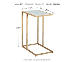 Lanport White Marble C Side Table 5 Lanport White Marble C Side Table -Home Furniture Store 810542314 3