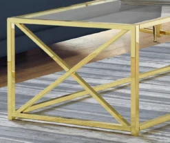 Monarch Glass & Metal Coffee Table -Home Furniture Store 810542401 3
