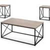 Monarch X Frame 3-Piece Occasional Table Set 2 Monarch X Frame 3-Piece Occasional Table Set -Home Furniture Store 810542421 2