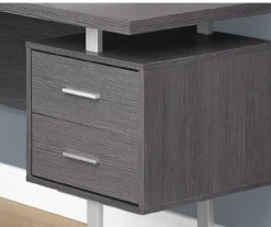 Monarch Metal 3-Drawer L-Shaped Computer Desk -Home Furniture Store 810542428 3