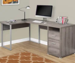 Monarch Metal 2-Drawer L-Shaped Computer Desk 20 Monarch Metal 2-Drawer L-Shaped Computer Desk -Home Furniture Store 810542429 1