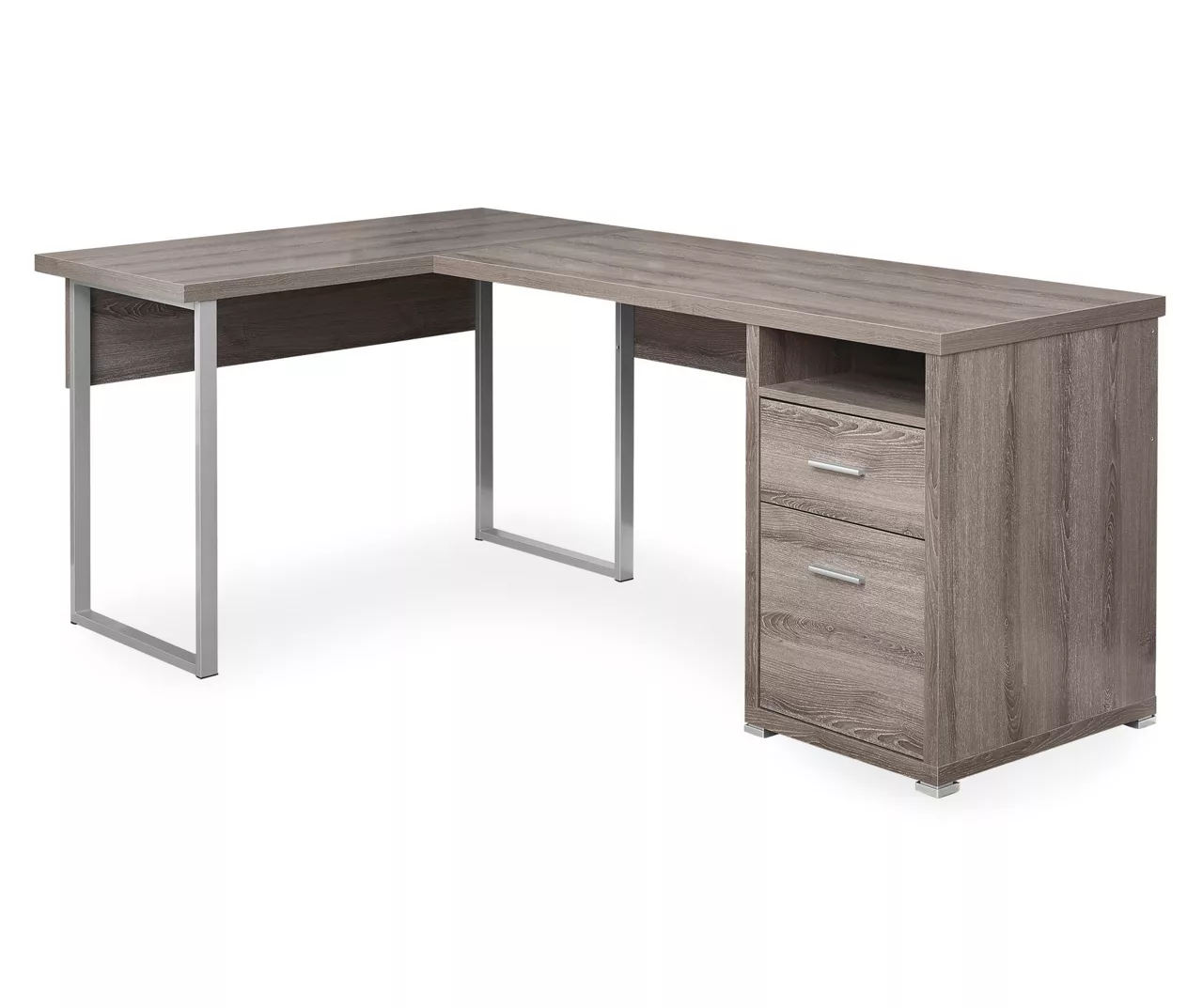 Monarch Metal 2-Drawer L-Shaped Computer Desk Monarch Metal 2-Drawer L-Shaped Computer Desk -Home Furniture Store 810542429 2