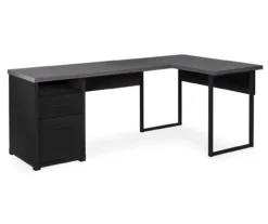 Monarch Metal 2-Drawer L-Shaped Computer Desk 4 Monarch Metal 2-Drawer L-Shaped Computer Desk -Home Furniture Store 810542430 2