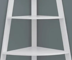 Monarch 4-Shelf Etagere Corner Bookcase -Home Furniture Store 810542451 3