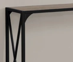 Monarch Metal X-Shaped Console Table 8 Monarch Metal X-Shaped Console Table -Home Furniture Store 810542457 3