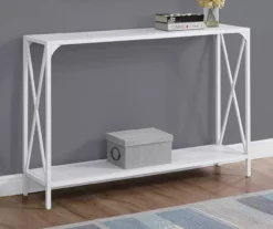 Monarch Metal X-Shaped Console Table 4 Monarch Metal X-Shaped Console Table -Home Furniture Store 810542458 1