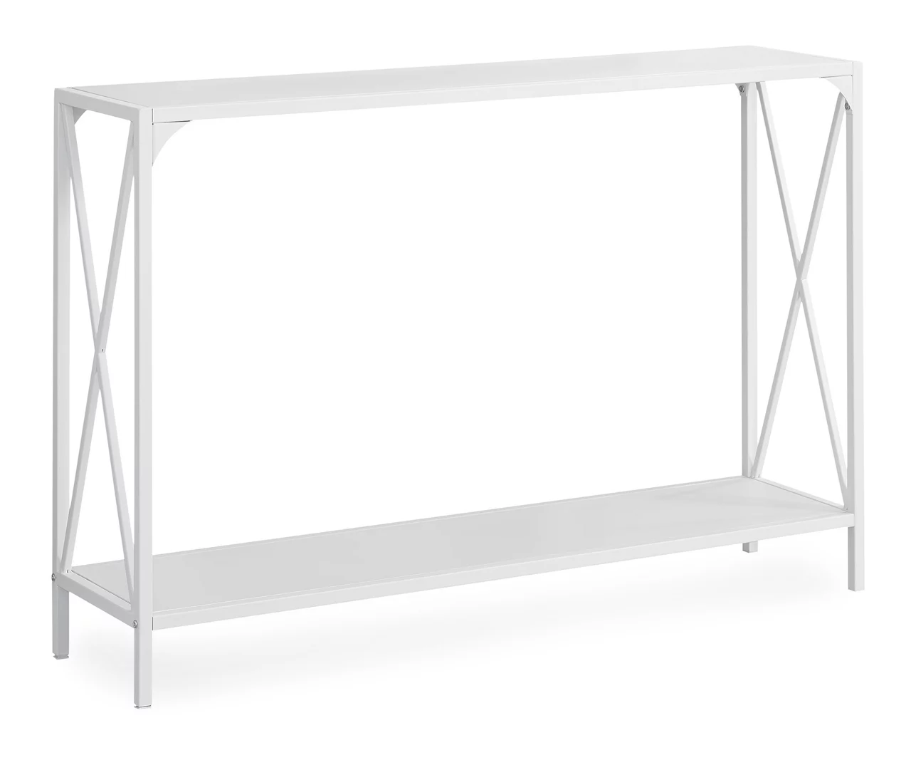 Monarch Metal X-Shaped Console Table Monarch Metal X-Shaped Console Table -Home Furniture Store 810542458 2