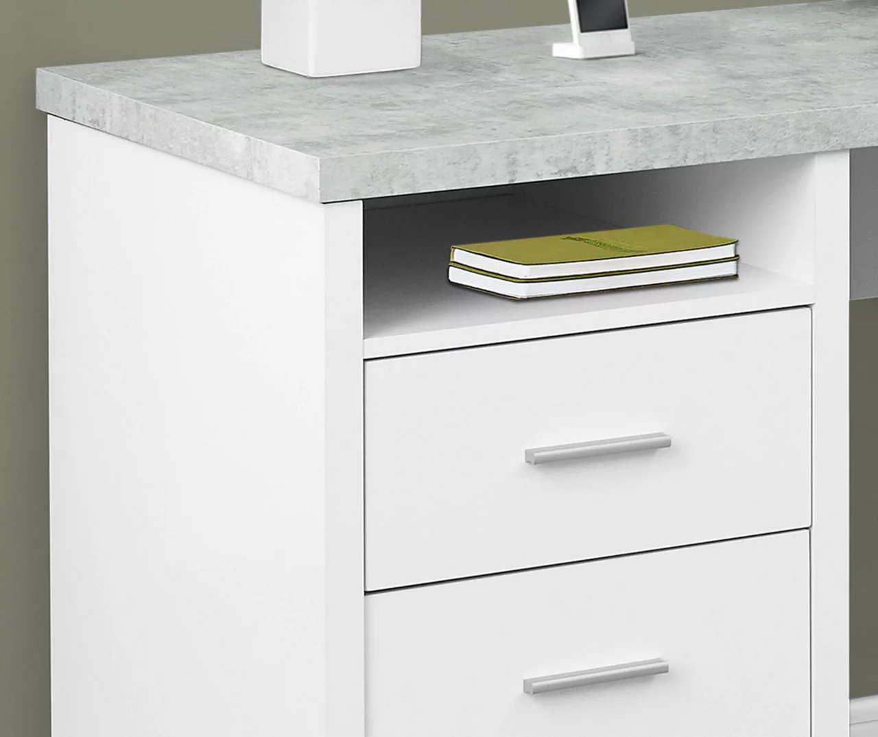 Monarch Metal 2-Drawer L-Shaped Computer Desk Monarch Metal 2-Drawer L-Shaped Computer Desk -Home Furniture Store 810542513 3