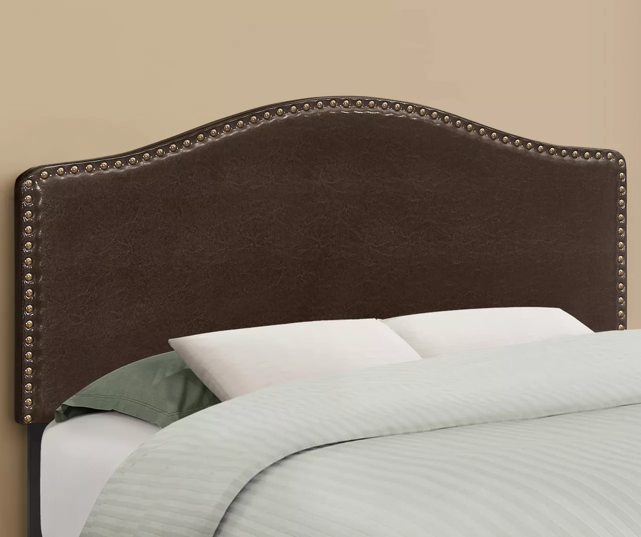 Monarch Faux Leather Button Tufted Headboard Monarch Faux Leather Button Tufted Headboard -Home Furniture Store 810542517 1