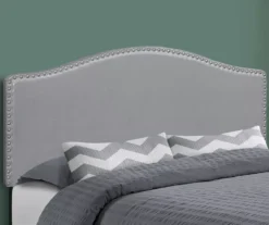 Monarch Faux Leather Button Tufted Headboard 6 Monarch Faux Leather Button Tufted Headboard -Home Furniture Store 810542520 1