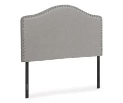 Monarch Linen Nailhead Trim Headboard -Home Furniture Store 810542523 2