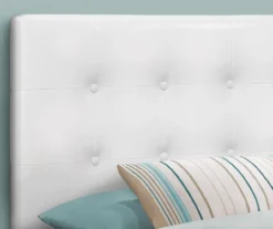 Monarch Faux Leather Button Tufted Headboard 12 Monarch Faux Leather Button Tufted Headboard -Home Furniture Store 810542528 3