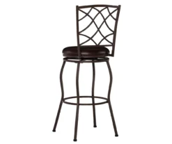 Pike Brown 3-Piece Upholstered Adjustable Swivel Stool Set -Home Furniture Store 810543038 A1 3