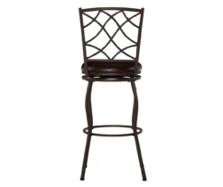 Pike Brown 3-Piece Upholstered Adjustable Swivel Stool Set -Home Furniture Store 810543038 A2 4