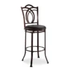 Dakota Brown Metal Faux Leather Upholstered Bar Stool -Home Furniture Store 810543040 1