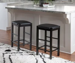 Bay Faux Leather & Wood Counter Stools, 2-Pack 8 Bay Faux Leather & Wood Counter Stools, 2-Pack -Home Furniture Store 810543042 2