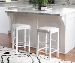 Bay Faux Leather & Wood Counter Stools, 2-Pack 4 Bay Faux Leather & Wood Counter Stools, 2-Pack -Home Furniture Store 810543048 2